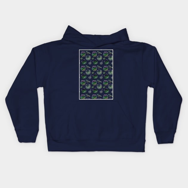 Terrariums Pattern Kids Hoodie by mcbenik